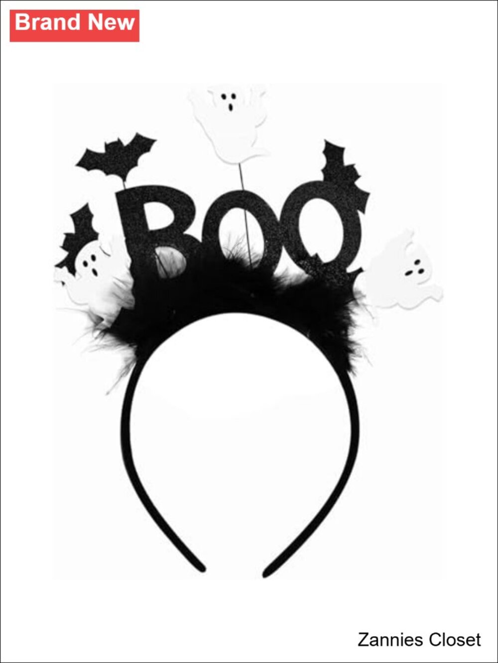 👻 Halloween BOO Bat Headband Costume Hair Accessory for Women Cosplay Party